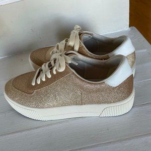 Mix No.6 Gold platform sneakers